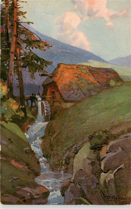 Reiss Fritz Schwarzwaldkuenstler Herbst im Schwarzwald