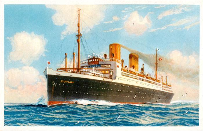 Dampfer Oceanliner Norddeutscher Lloyd Bremen Stuttgart