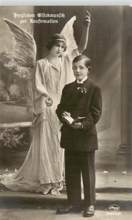 Foto Amag Nr. Nr. 63060/2 konfirmation Engel Kind