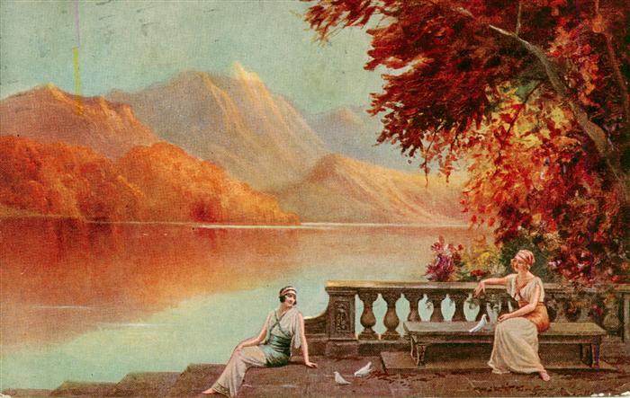 Verlag Tucks Oilette Serie Nr. Nr. 3806 Golden Hours