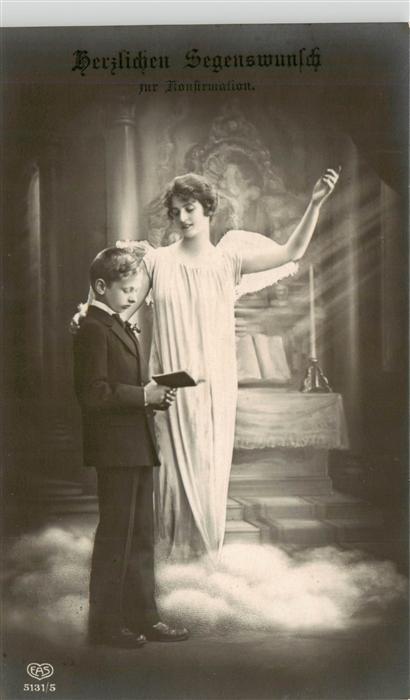 Foto EAS Nr. Nr. 5131/5 Konfirmation Segenswunsch Engel Kind