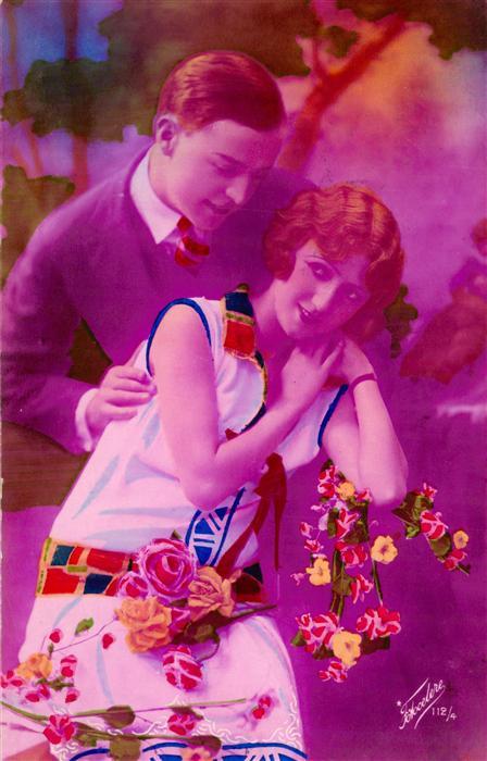 Foto Fotocelere Nr. Nr. 112/4 Liebespaar Frau Mann