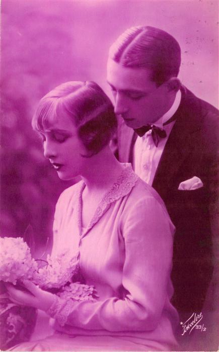 Foto Fotocelere Nr. Nr. 33/2 Frau Mann Blume