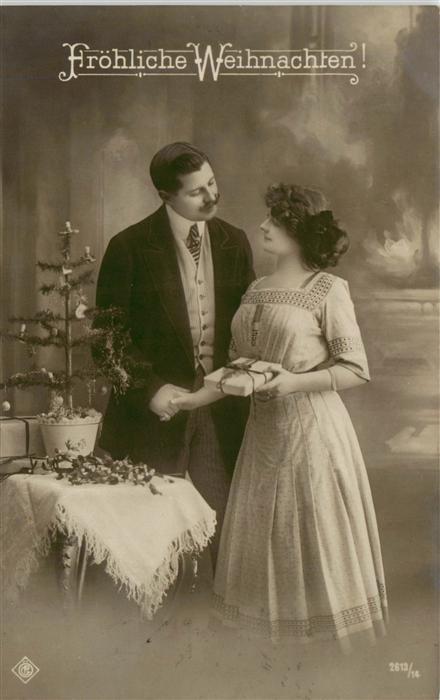 Foto CP Nr. Nr. 2613/14 Froehlische Weihnachten