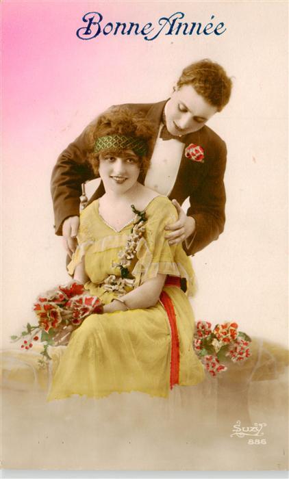 Foto Suzy Nr. Nr. 886 Bonne Annee Frau Mann