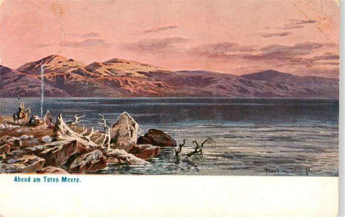 Perlberg F. Nr. Nr. 3596 Abend am Toten Meere