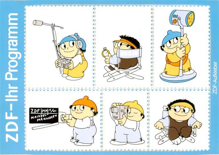 Mainzelmaennchen Mainz Rhein ZDF Ihr Programm ZDF-Aufkleber