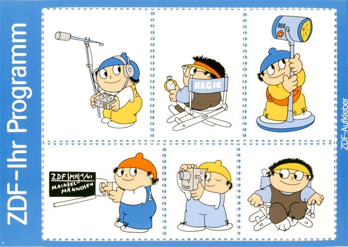 Mainzelmaennchen Mainz Rhein ZDF Aufkleber