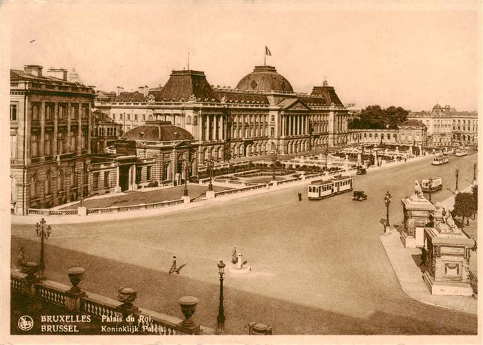 Strassenbahn Tramway-- Bruxelles Palais du Roi Brussel