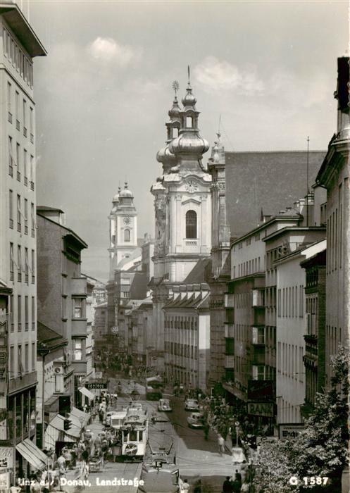 Strassenbahn Tramway-- Linz a. Donau Landstrasse