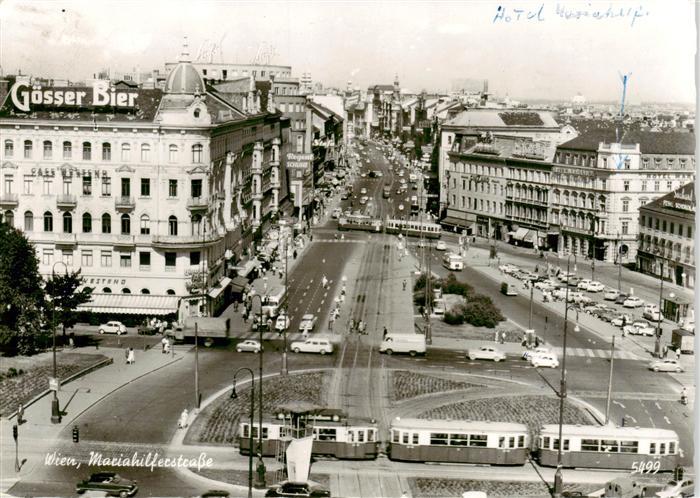Strassenbahn Tramway-- Wien Mariahilferstrasse Goesser Bier