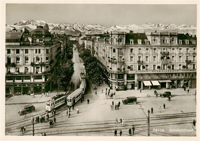 Strassenbahn Tramway-- Zuerich Bahnhofstrasse