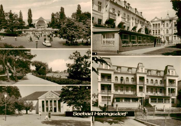 Heringsdorf  Ostseebad Usedom FDGB Erholungsheime Albin Koebis und Einheit und G