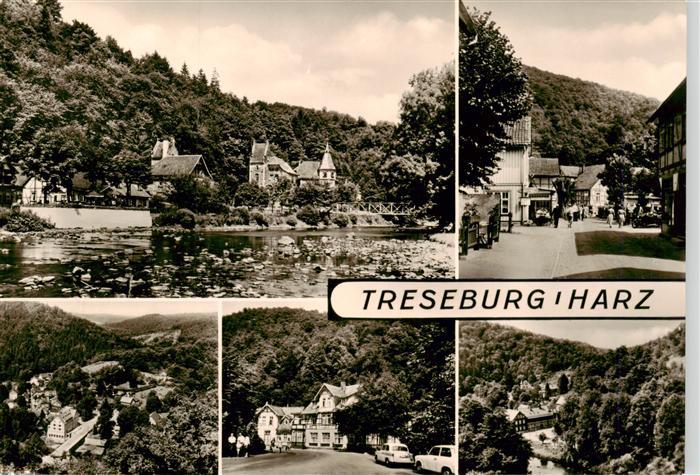 Treseburg Harz Panorama Gasthaus Weisser Hirsch Ortspartien