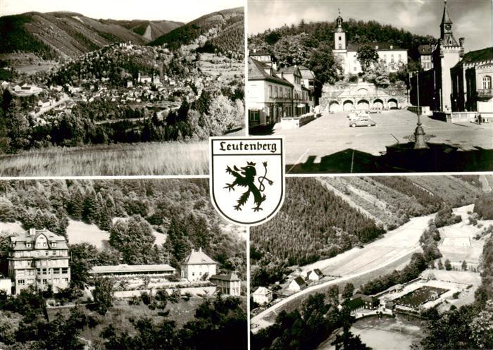 Leutenberg Saalfeld Thueringen Panorama Stadtplatz Teilansichten