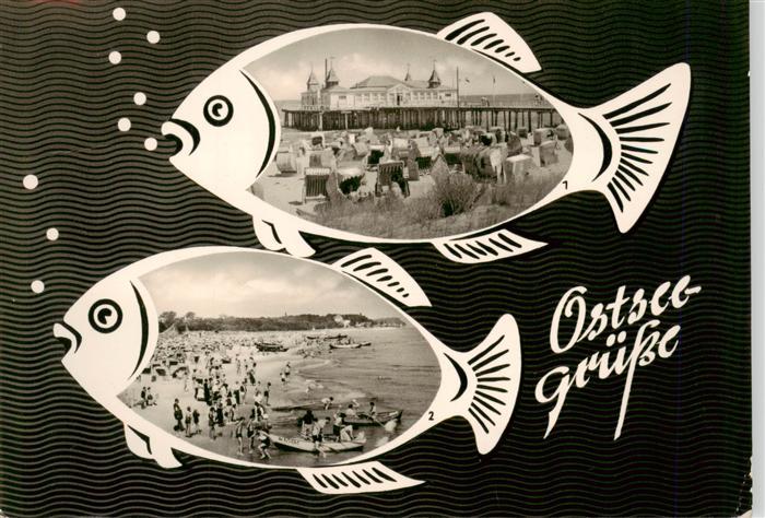 Ahlbeck Ostseebad Seebruecke Strand