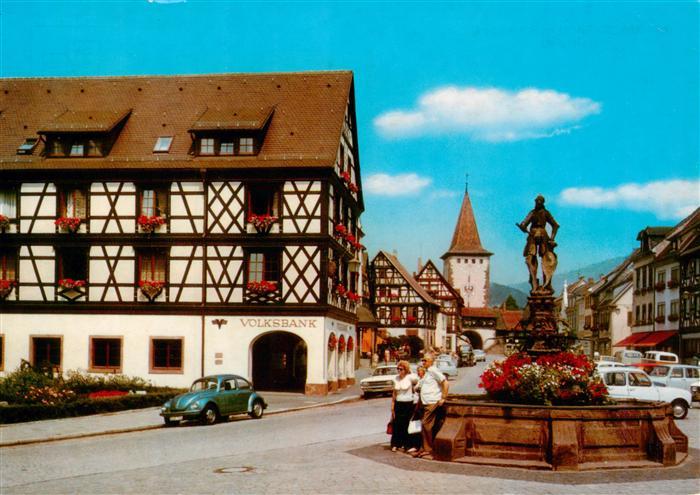 Gengenbach Marktplatz Brunnen