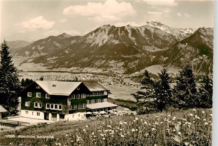 Oberstdorf Alpenhotel Schoenblick bei der Soellereckbahn Bergstation