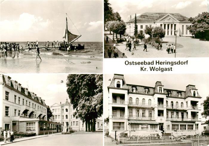 Heringsdorf  Ostseebad Usedom Strand Kulturhaus Am Markt FDGB Erholungsheim Guis