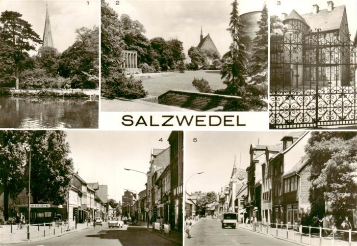 Salzwedel Pfefferteich Burggarten Joh Friedr Danneil Museum Strasse der Jugend S