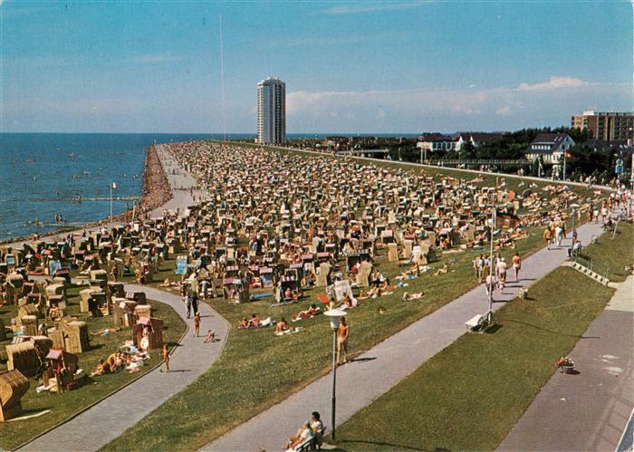 Buesum Nordseebad Suedstrand Fliegeraufnahme