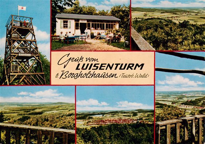 Borgholzhausen Blick vom Luisenturm Gaststaette Panorama
