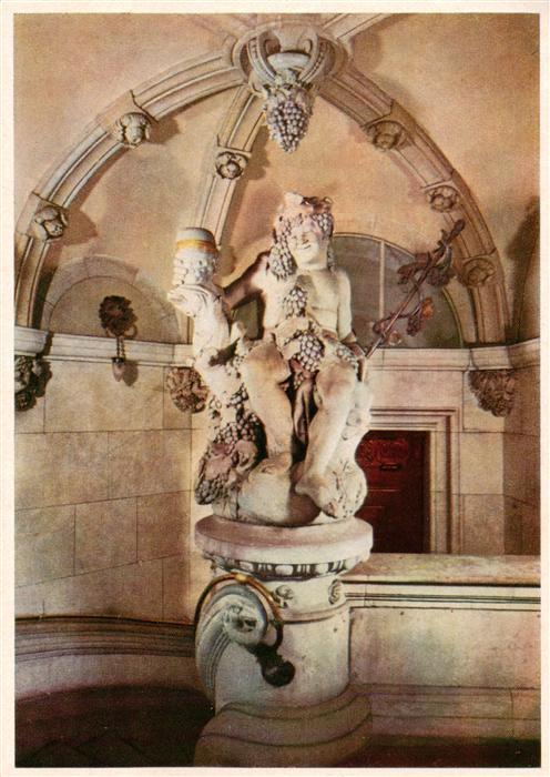 HAMBURG  CITY Ratsweinkeller Hamburg Bacchusstatue im Haupteingang