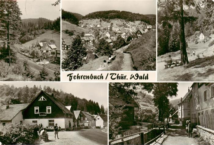 Fehrenbach Thueringer Wald Orts und Teilansichten Panorama