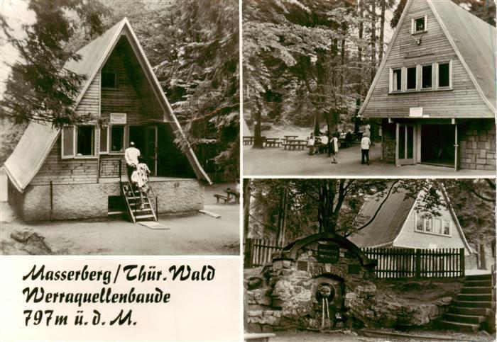 Masserberg Werraquellenbaude Teilansichten Werraquelle