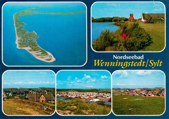 Wenningstedt Sylt Luftaufnahme Teilansichten Campingplatz