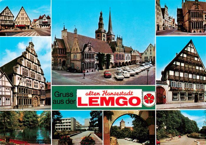 Lemgo Lippe NRW Motive Stadtzentrum Hansestadt Fachwerkhaeuser Rathaus Historisc