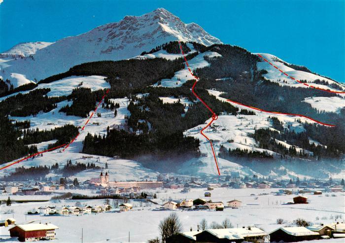 St Johann Tirol mit Kitzbueheler Horn