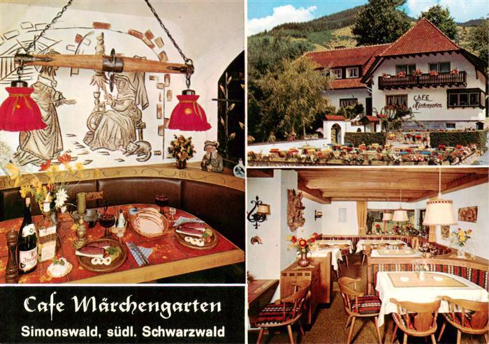 Simonswald Simonswaeldertal Cafe Maerchengarten Gaststube Terrasse
