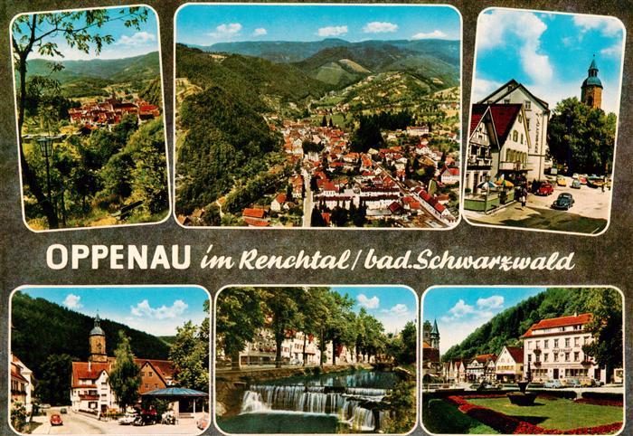 Oppenau Panorama Fliegeraufnahme Ortspartien Stauwehr Kirche