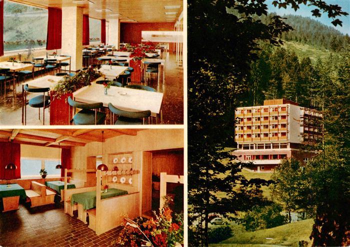 Oppenau Haus Wasserfall Lierbach der Dt Post Gewerkschaft Gastraeume