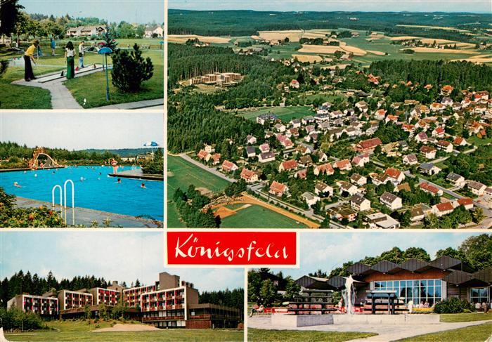 Koenigsfeld Schwarzwald Minigolf Schwimmbad Fliegeraufnahme Hotel