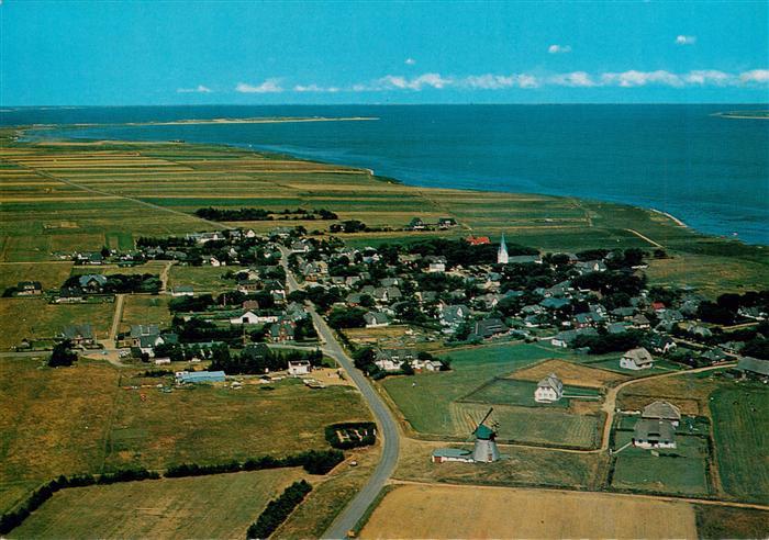 Nebel Amrum Fliegeraufnahme