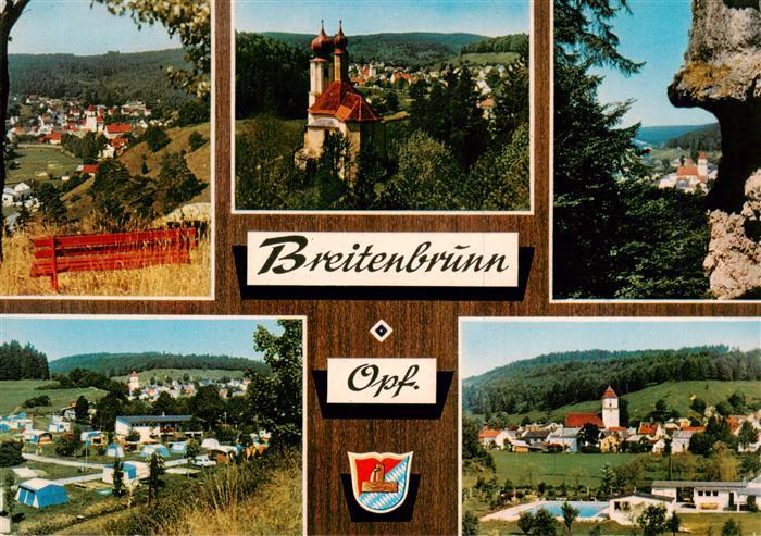 Breitenbrunn Oberpfalz Neumarkt Panorama Kirche Felsen Camping Schwimmbad