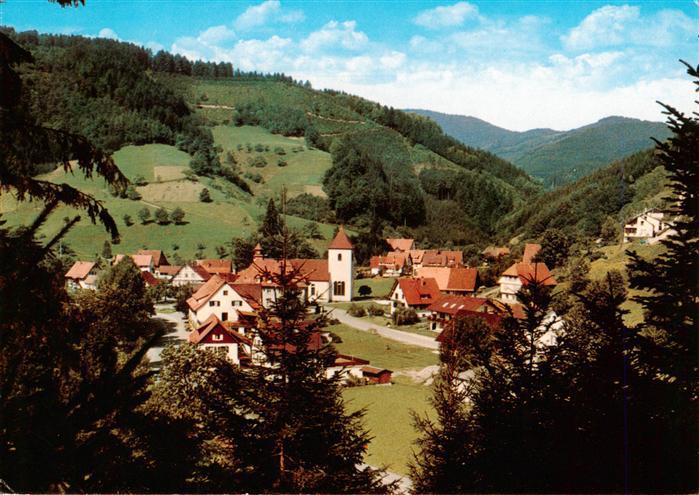 Walke Oberwolfach Schwarzwald Gasthof Hotel Hirschen Ortspartie