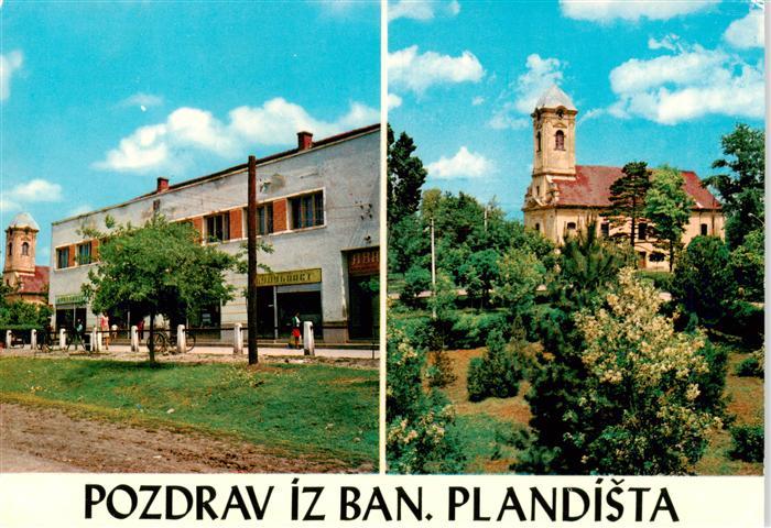 Plandista Banja Plandista Bosnia Geschaeftshaus Kirche