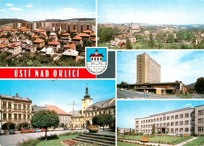 Usti nad Orlici Pardubicky kraj Nove sidliste Mirove namesti Pohled na mesto Vys