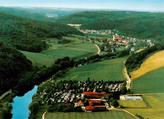 Pielenhofen Internationaler Campingplatz Blick ins Naabtal Fliegeraufnahme