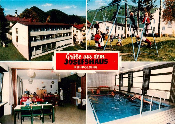 Ruhpolding Bayern Kindererholungsheim Josefshaus Gaststube Spielplatz Hallenbad
