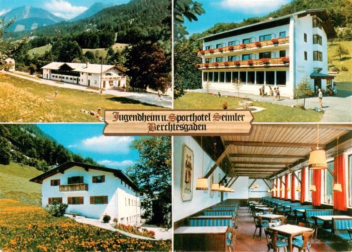 BERCHTESGADEN Bayern Jugendheim und Sporthotel Seimler Gastraum