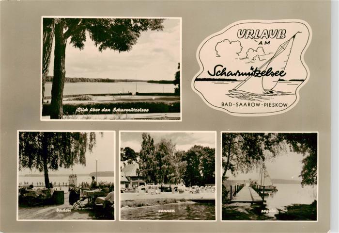 Pieskow Bad Saarow Scharmuetzelsee Baden Sonnen Segeln