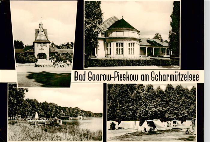 Pieskow Bad Saarow Kirche Kurheim Scharmuetzelsee Zeltplatz