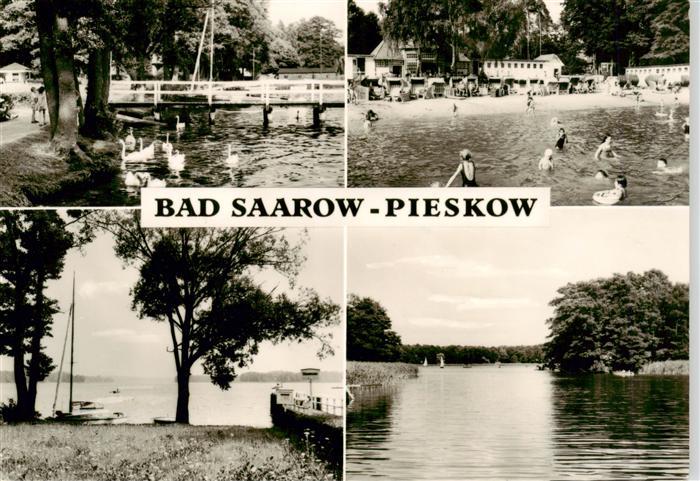 Pieskow Bad Saarow Seebruecke Strandpartien Seepartien