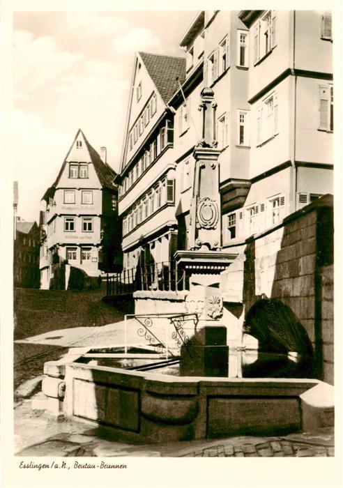Esslingen  Neckar Beutau Brunnen