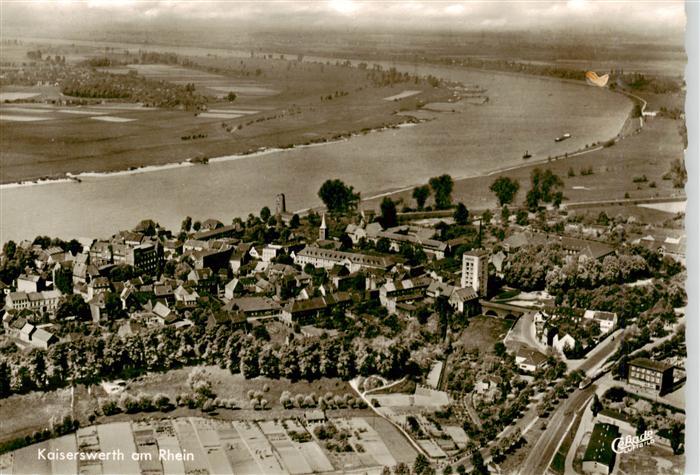 Kaiserswerth Rhein Fliegeraufnahme