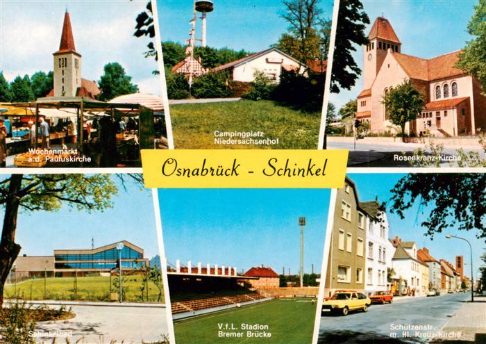 Schinkel Osnabrueck Pauluskirche Campingplatz Rosenkranz Kirche VfL Stadion Brem